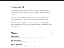 Tablet Screenshot of gautam.cc